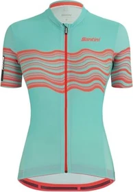 Santini Tono Profilo Trikot kurzarm türkis (Damen)