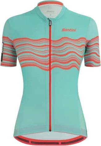 Santini Tono Profilo Trikot kurzarm türkis (Damen)