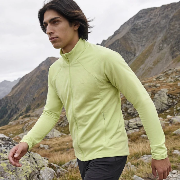 adidas Terrex Xperior Climawarm+ Ventknit Funktionsjacke semi frozen lemon (Herren)