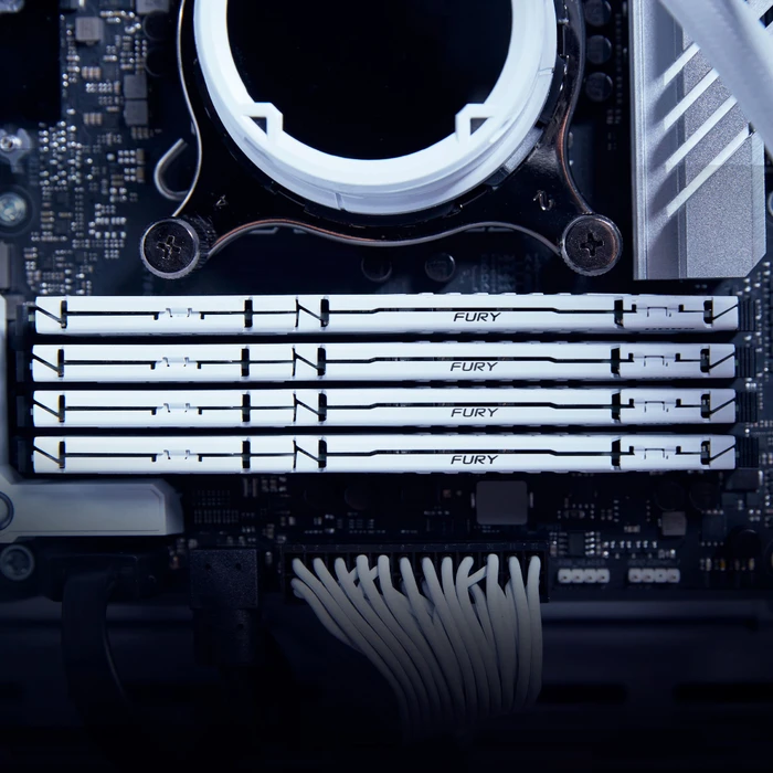 Kingston FURY Beast weiß UDIMM 32GB, DDR5-6400, CL32-39-39, 2RX8