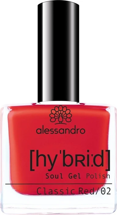 Alessandro Hybrid Soul Gel Nagellack 110 classic red, 8ml