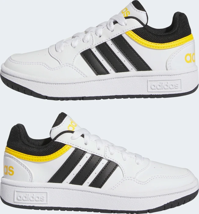 adidas Hoops 3.0 cloud white/core black/bold gold (Junior)