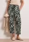 Street One Gemusterte Wide Leg Hose pine grove green (Damen) Vorschaubild