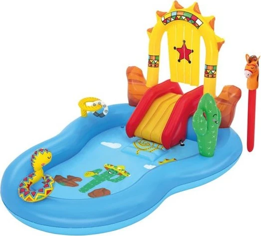 Bestway Wild West Planschbecken rechteckig 264x188x140cm