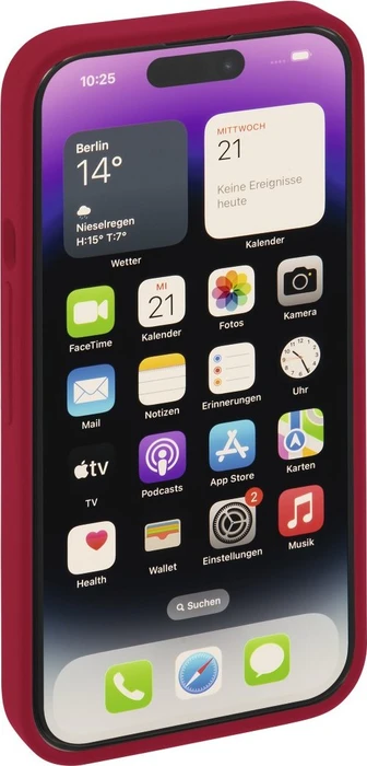 Hama Cover MagCase Finest Feel Pro für Apple iPhone 14 Pro rot