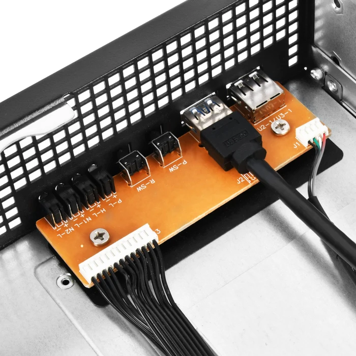 SilverStone RM21-304, Rackmount Storage, schwarz/grau, 2HE, ATX