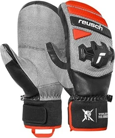 Reusch Worldcup Warrior Team Mitten Skihandschuhe black/silver/fluo red