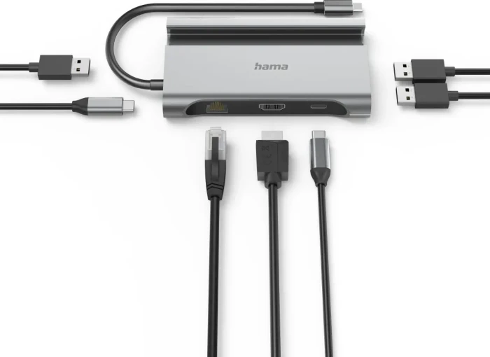 Hama Connect2Mobile V2 Multiport-Adapter, USB-C 3.0 [Stecker]