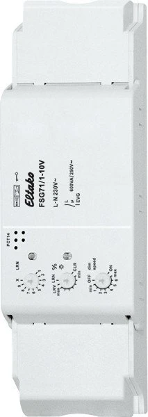 Eltako FSG71/1-10V Funkaktor Dimmschalter-Steuergerät, 1TE REG, Dimmaktor