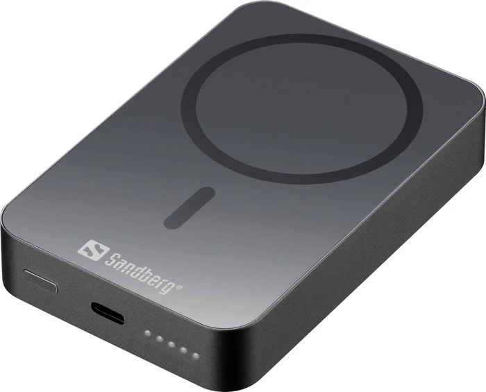 Sandberg Magnet Wireless Powerbank 10000 Alu grau