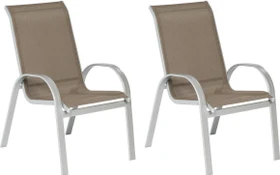 Merxx Amalfi Stapelsessel taupe, 2 Stück