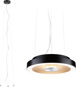 Paulmann Volea Pendelleuchte 40cm schwarz/gold