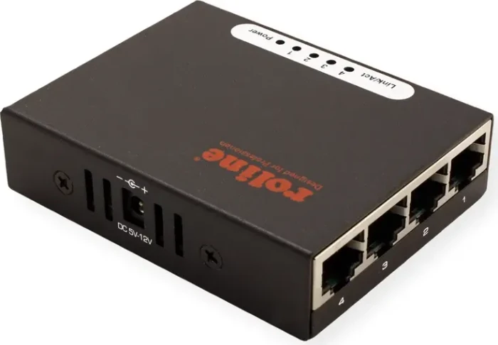 Roline Desktop Switch, 4x RJ-45