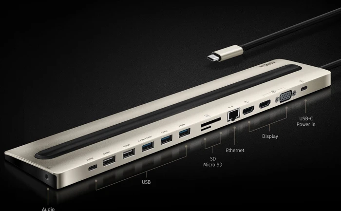 ATEN USB-C Multiport Dock, USB-C 3.0 [Stecker]