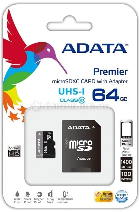 ADATA Premier 64GB Kit, UHS-I U1, Class 10