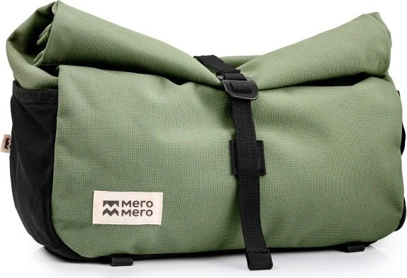 MeroMero Piha Lenkertasche cypress green/cream leather
