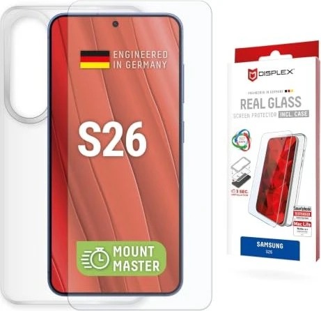 Displex Real Glass + Case für Samsung Galaxy S26