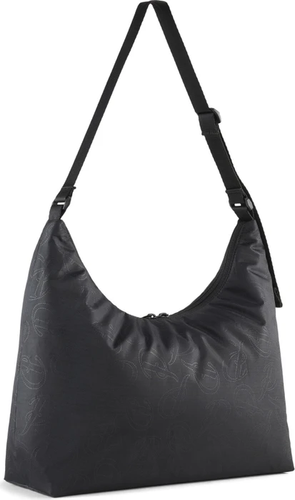 Puma Pop Sloughy Hobo Schultertasche puma black/puma script aop