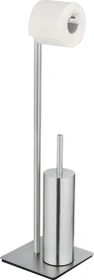 Wenko Recco WC-Garnitur silber Metall