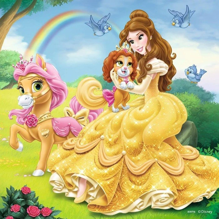 Ravensburger Puzzle Palace Pets Belle, Cinderella und Rapunzel