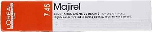L'Oréal Majirouge Haarfarbe 7.45 mittelblond intensiv kupfer mahagoni, 50ml