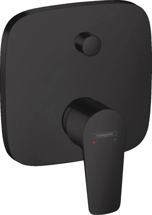 Hansgrohe Talis E Einhebel-Wannenmischer Unterputz mit integrierter Sicherungskombination für iBox universal mattschwarz