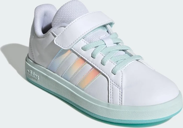 adidas Grand Court 2.0 cloud white/iridescent/halo mint (Junior)