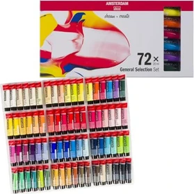 Royal Talens Amsterdam General Selection Acrylfarben, 72 Farben, 20ml