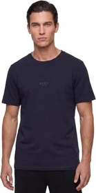 Guess Small Logo T-Shirt kurzarm dunkelblau (Herren)