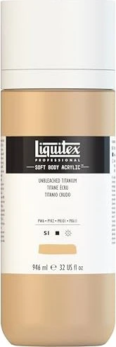 Liquitex Professional Soft Body Acrylic unbleached titanium, 946ml