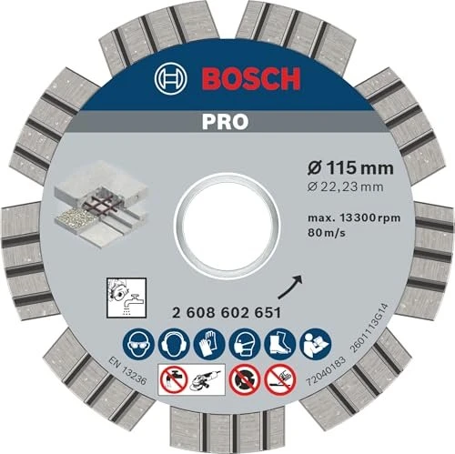 Bosch Professional Best for Concrete Diamanttrennscheibe, 115x2.2x22.23mm, 1 Stück