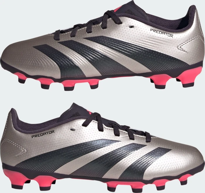 adidas Predator League MG platinum metallic/aurora black/turbo (Junior)