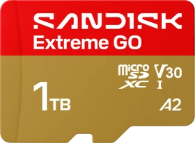 SanDisk Extreme GO R240/W160 1TB, UHS-I U1, A2, Class 10