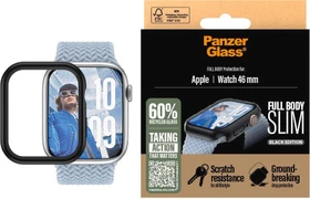 PanzerGlass Screen Protector Snappie Full Body Slim für Apple Watch (49mm) schwarz