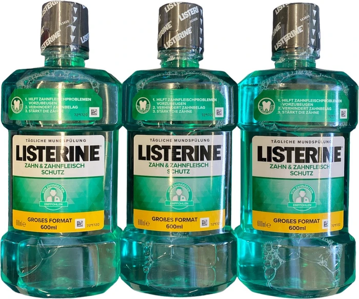 Listerine Zahn- und Zahnfleischschutz Mundwasser, 600ml