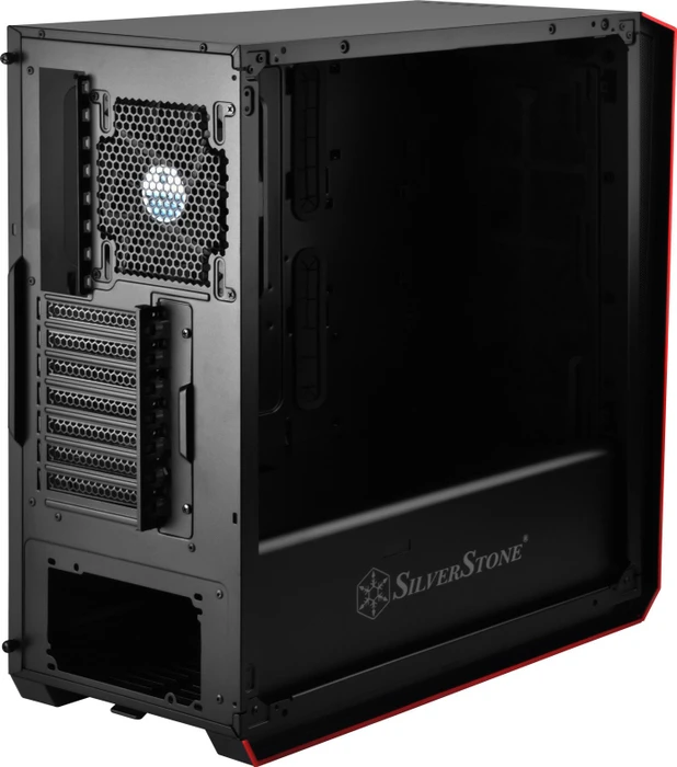 SilverStone Redline Series RL07, schwarz, Glasfenster