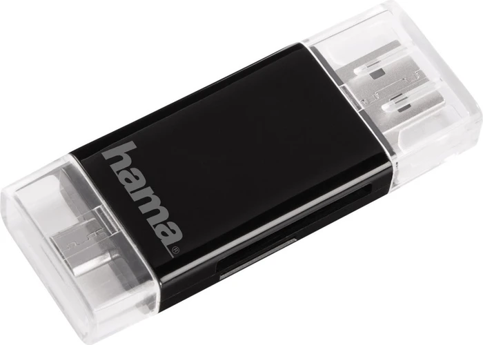 Hama OTG Dual-Slot-Cardreader, USB-A 2.0/USB 2.0 Micro-B [Stecker]