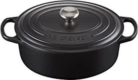 Le Creuset Signature Gusseisen Bräter oval 29cm 4.7l schwarz matt