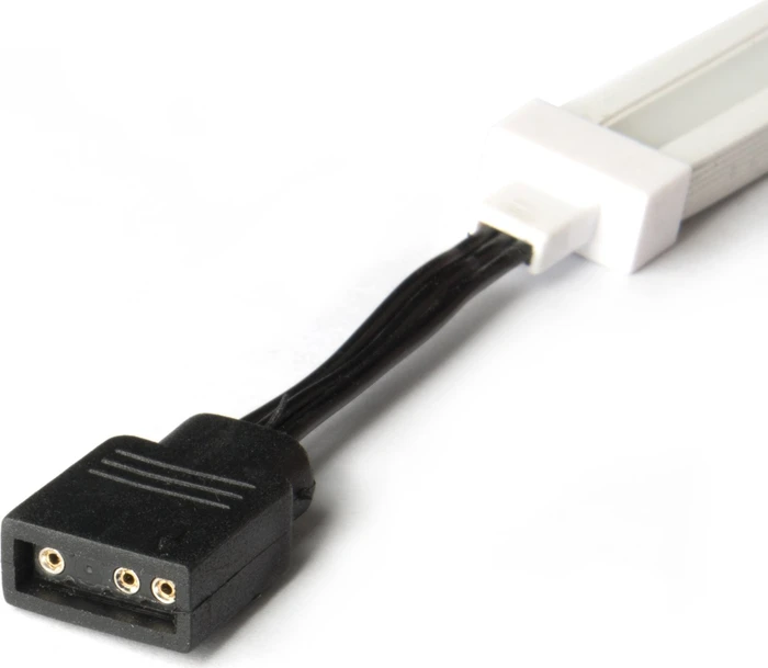 SilverStone LS04, ARGB beleuchtet, LED-Streifen, weiß