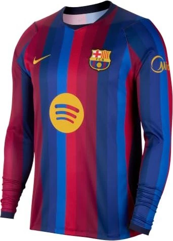 Nike FC Barcelona Stadium 2026/2027 Heimtrikot langarm deep garnet/blue void/blackenend blue/mineral yellow (Herren)