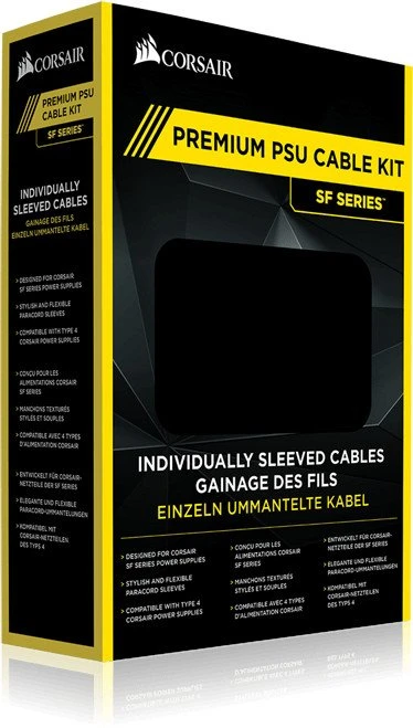 Corsair SF-Series Premium PSU Cable Kit Type 4, schwarz