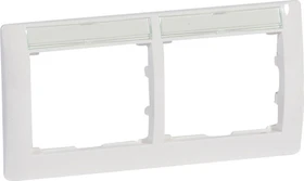 Legrand Galea Life Rahmen 2-fach, ultraweiß