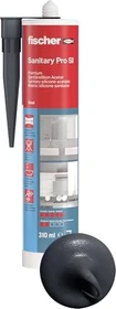 fischer DSSA Sanitärsilicon anthrazit, 310ml