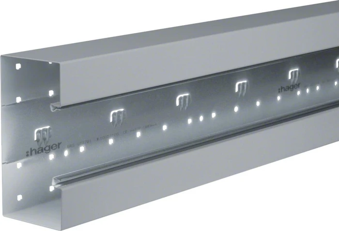 Hager Brüstungskanal-Unterteil frontrast BRS 85x170mm OT 80mm aus Stahlblech verzinkt