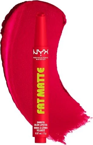 NYX Fat Matte Smooth Color Lipstick 15 fuzzy flame, 2g