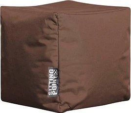 Sitting Point Cube Scuba Hocker Sitzsack braun