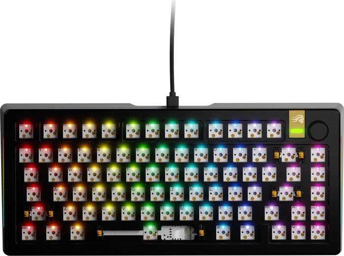 Glorious GMMK 3 Pro HE, Barebone Tastatur, 75%, schwarz, ANSI