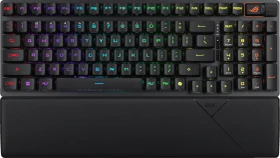 ASUS ROG Strix Scope II 96 RX Wireless, PBT, schwarz, ROG RX RED, USB/Bluetooth, FR