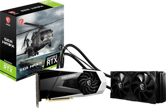 MSI GeForce RTX 3080 Sea Hawk X 10G, 10GB GDDR6X, HDMI, 3x DP