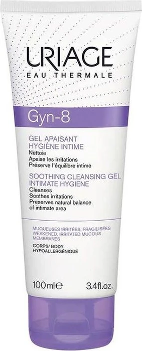 Uriage Eau Thermale Gyn-8 Soothing Cleansing Gel Intimate Hygiene, 100ml
